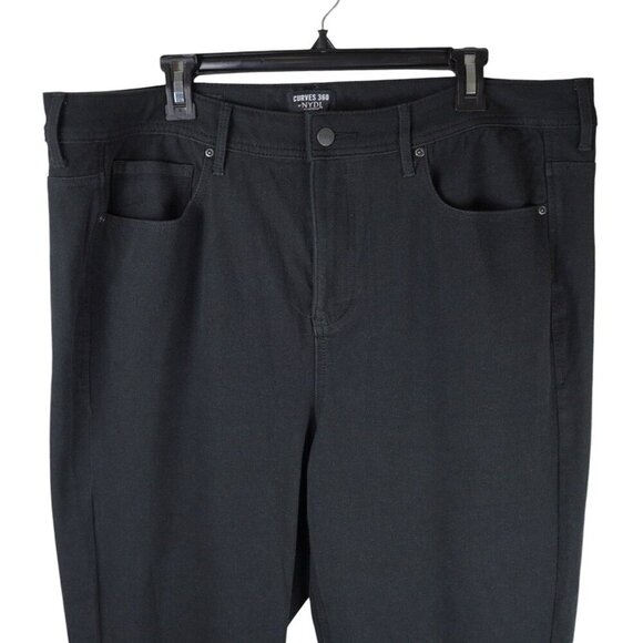 NYDJ Curves 360‎ Slim Straight Ankle Jeans Black Size 20 - Picture 2 of 9